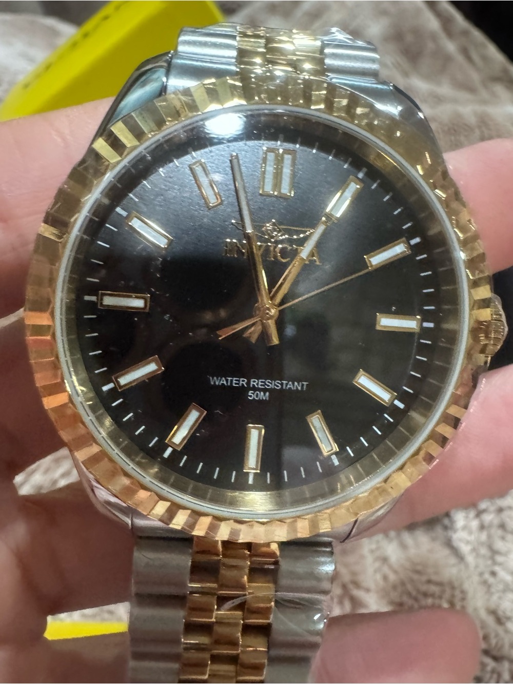 NEW Invicta Specialty 47483 Men’s Two Tone Stainless Steel Watch Black Dial 50M - Picture 2 of 11